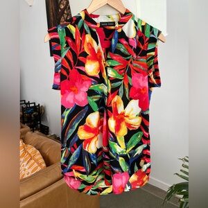 Mandy Evans Tropical Sleeveless Blouse